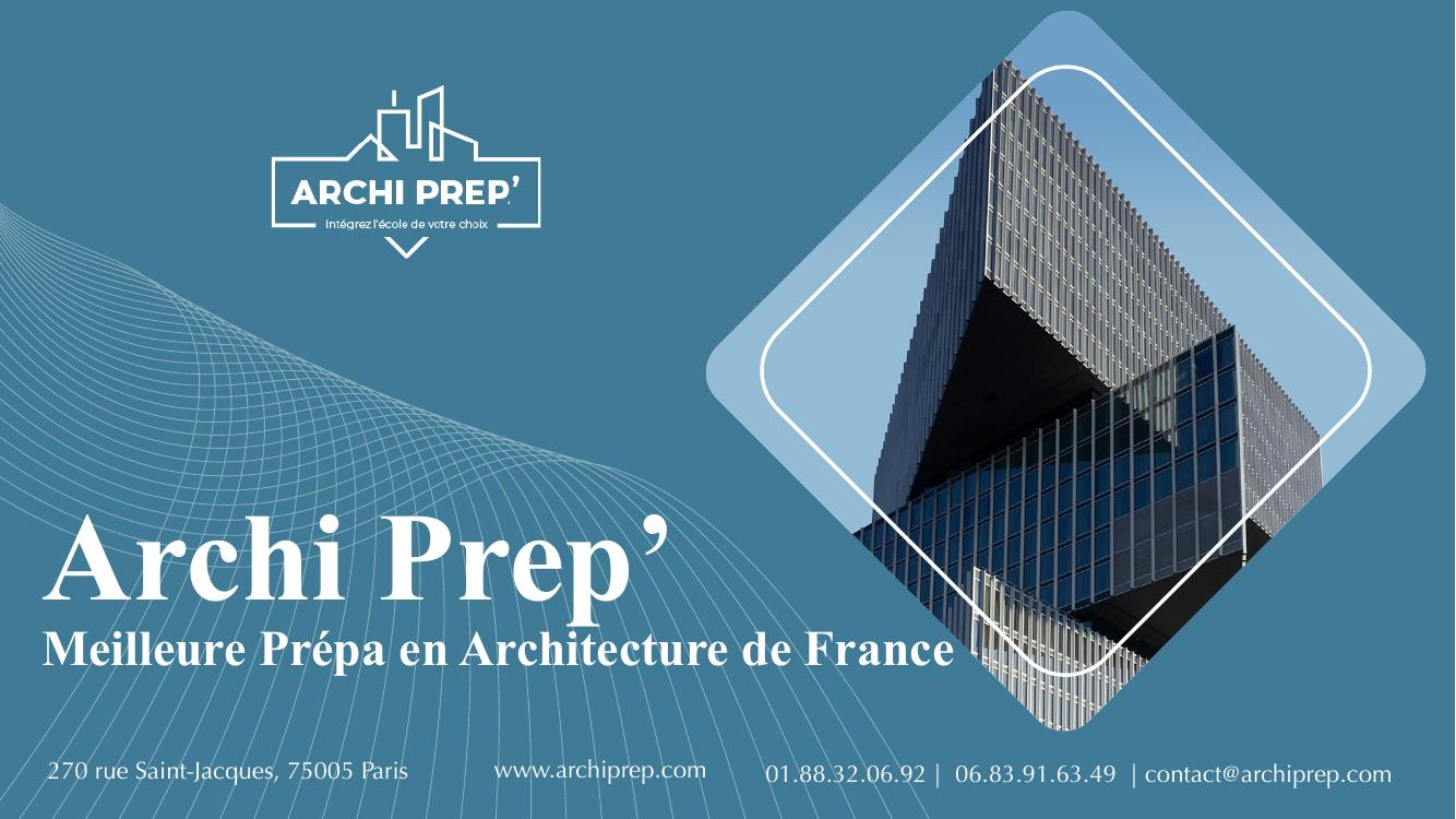 Couverture de la brochure Archi Prep'